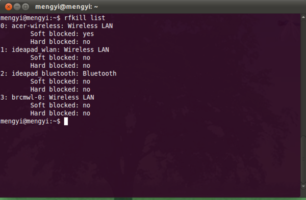 在Linux下如何使用rfkill软开关蓝牙及无线功能