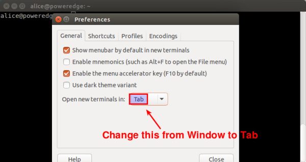 怎么在Ubuntu15.04的终端中开启多个标签