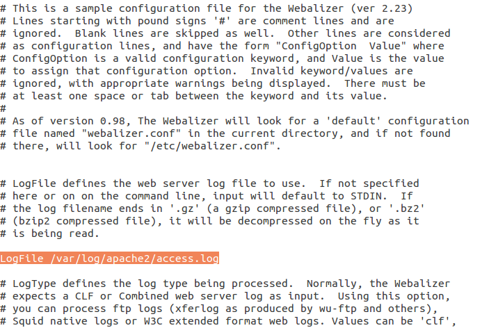 在Ubuntu15.04上如何安装和配置Webalizer