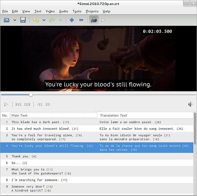 Linux上好用的字幕編輯器有哪些