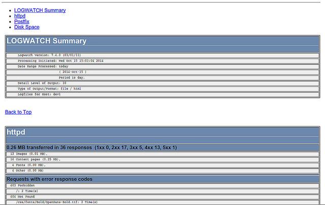 Linux系统中如何使用logwatch监控日志文件