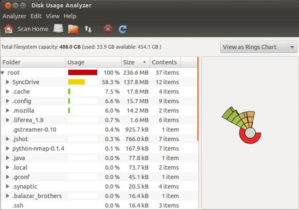 Linux如何分析Ubuntu磁盘使用情况