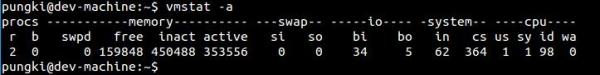 Linux中如何使用vmstat