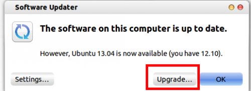 怎么從Ubuntu12.10升級到Ubuntu 13.04