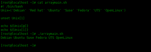 Bash Shell脚本中数组的使用方法