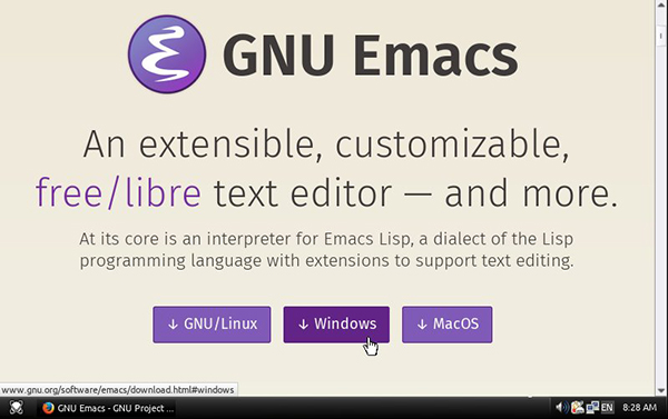 怎么在Windows上安装GNU Emacs