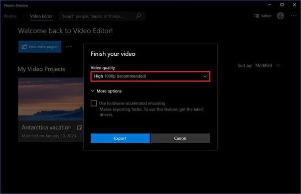 在Windows 10上如何使用Photos应用视频编辑器
