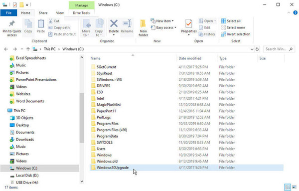 Windows 10主要更新后怎么释放磁盘空间