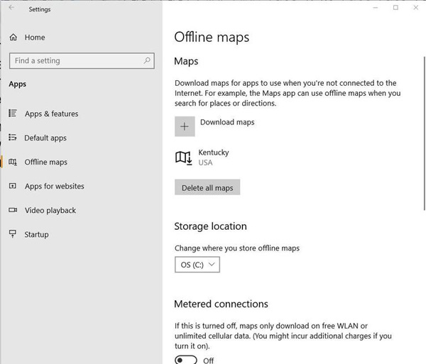 怎么在Windows 10中配置和下载离线地图