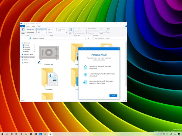 在Windows 10上怎么设置OneDrive Personal Vault存储