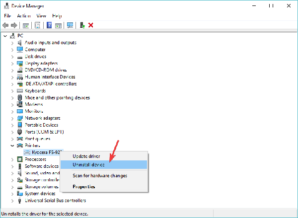 打印机在Windows 10中显示为未指定的设备怎么办