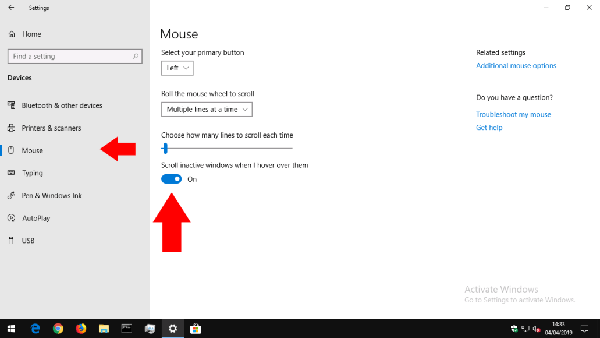 怎么在Windows 10中禁用非活动窗口滚动