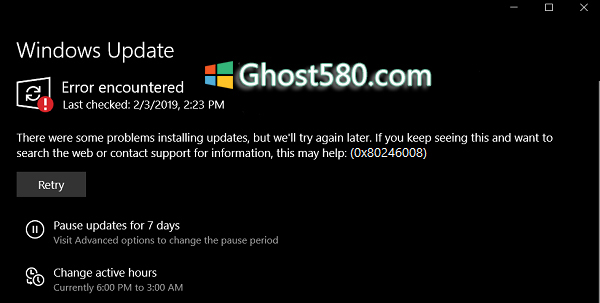 怎么修复Windows 10中的Windows Update错误0x80246008