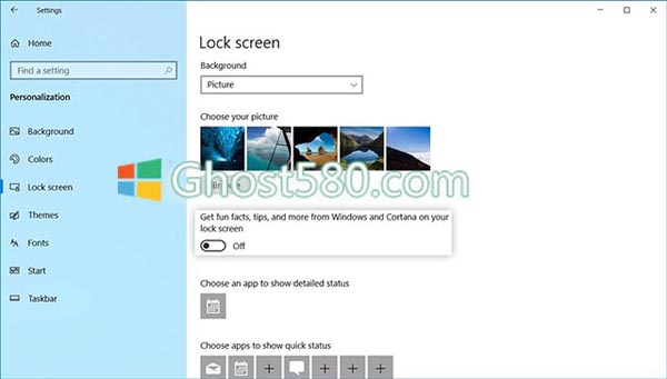 怎样关闭Windows 10锁定屏幕提示