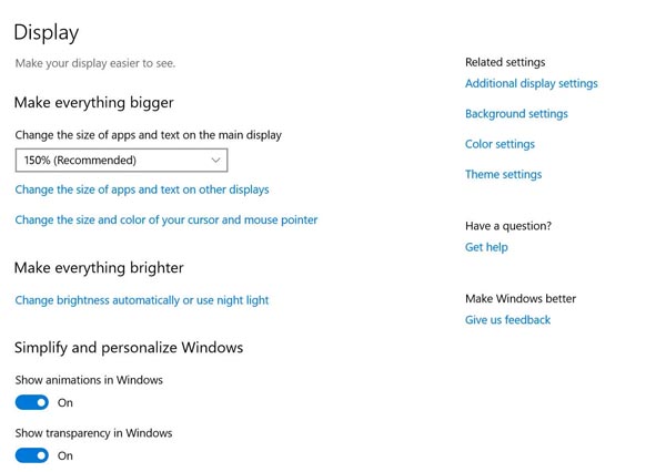 怎么在Windows 10中使文本更大或更小