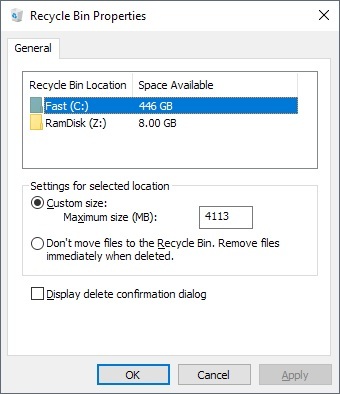 在Windows 10中怎么自定义回收站大小