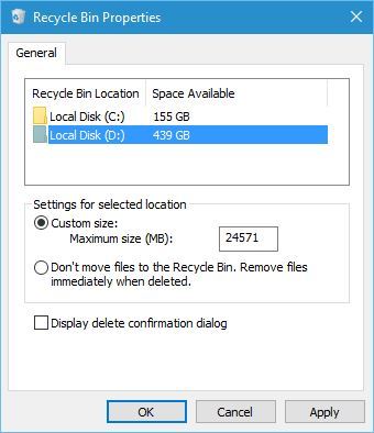 怎么修复Windows 10删除项目不在回收站中的问题