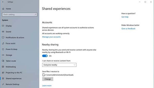 怎么在Windows 10中查找无线文件传输选项