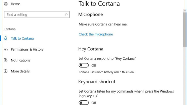 怎么禁用Cortana關(guān)閉windows 10的語(yǔ)音助手