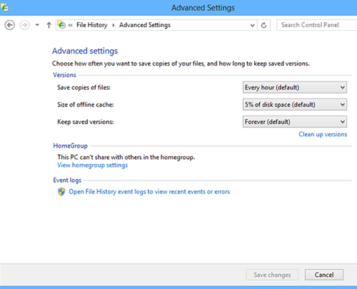 怎么使用Windows 8文件历史记录功能