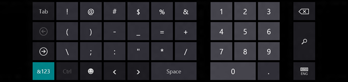 微軟Windows 8虛擬鍵盤設計的示例分析