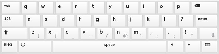 微軟Windows 8虛擬鍵盤設計的示例分析