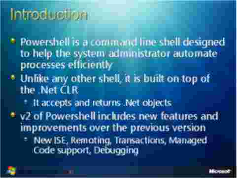 Win Server2008 R2中PowerShell是什么