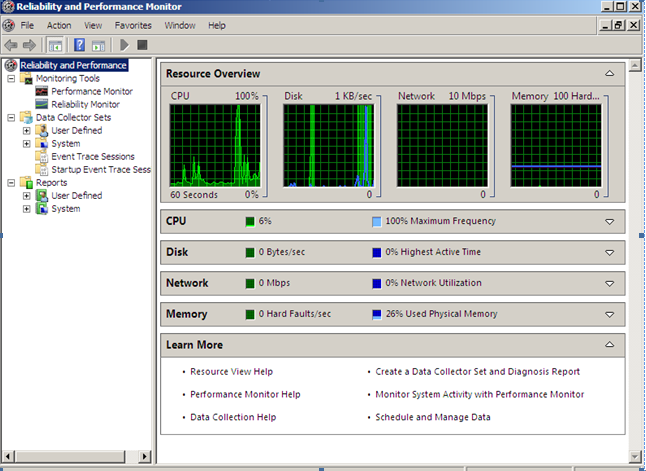Windows Server 2008数据库性能监控的示例分析