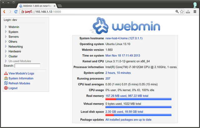 怎么使用圖形界面Webmin管理Linux服務(wù)器