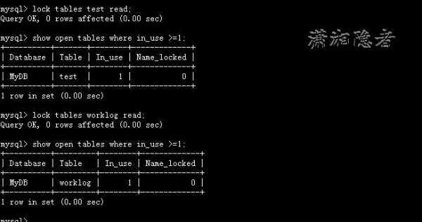 MySQL中Lock Tables和Unlock Tables的作用是什么