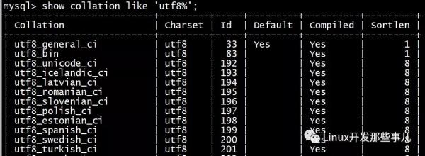 MySQL 中有哪些排序规则