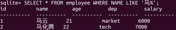 嵌入式数据库Sqlite3之如何使用子句和函数