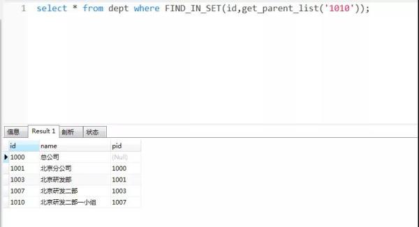 MySQL中怎么实现递归查询