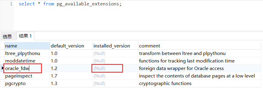 PostgreSQL通过oracle_fdw访问Oracle数据的示例分析