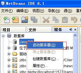 NetBeans6.1中数据库的基本操作是什么