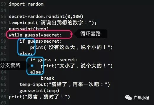 python语言中变量与流程的示例分析