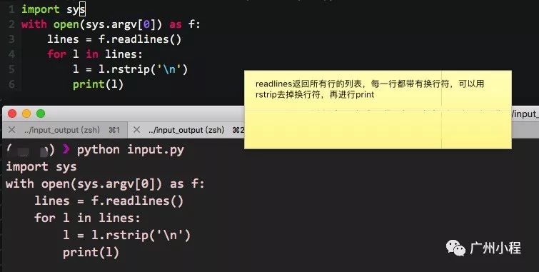 python语言中流程的输入与输出案例