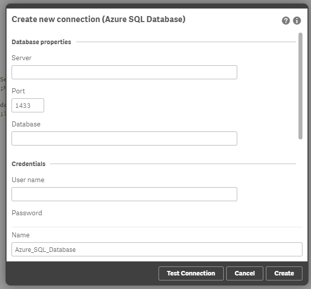 如何从Qlik Sense Business连接到Azure 数据库