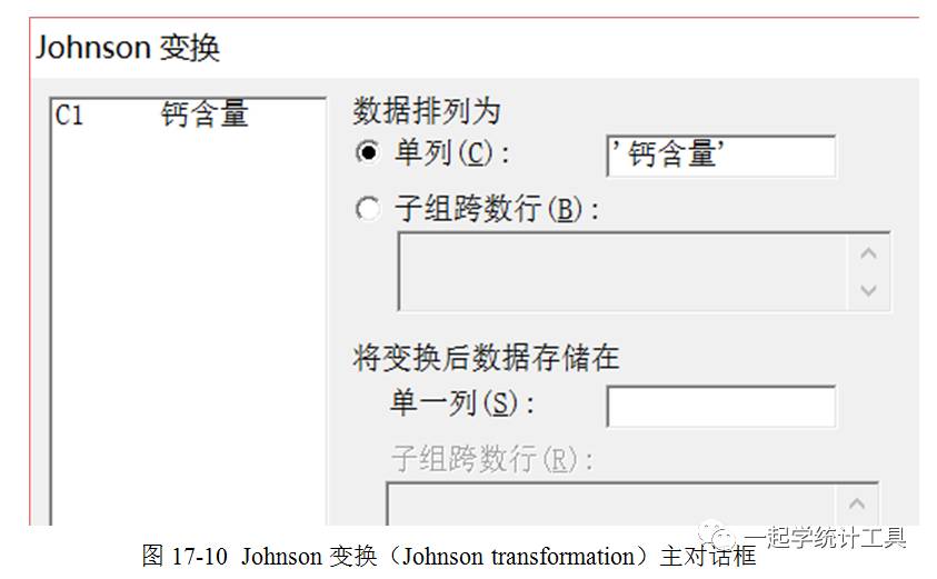 Minitab17中的Johnson变换示例分析