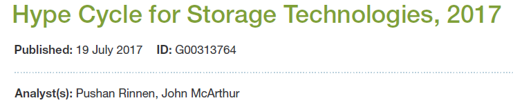 如何從Gartner的Hype Cycle和IT Market Clock研究報(bào)告看當(dāng)今存儲(chǔ)技術(shù)趨勢(shì)