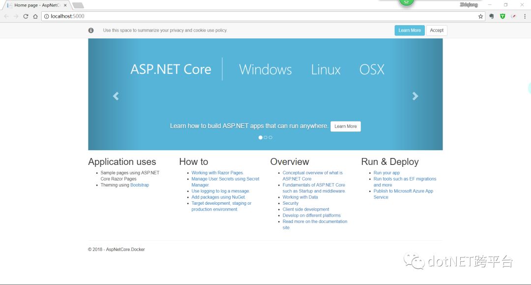 Docker中怎么运行ASP.NET Core 2.1