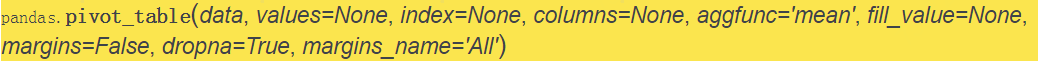 Python中怎么使用 pivot_table()實(shí)現(xiàn)數(shù)據(jù)透視功能