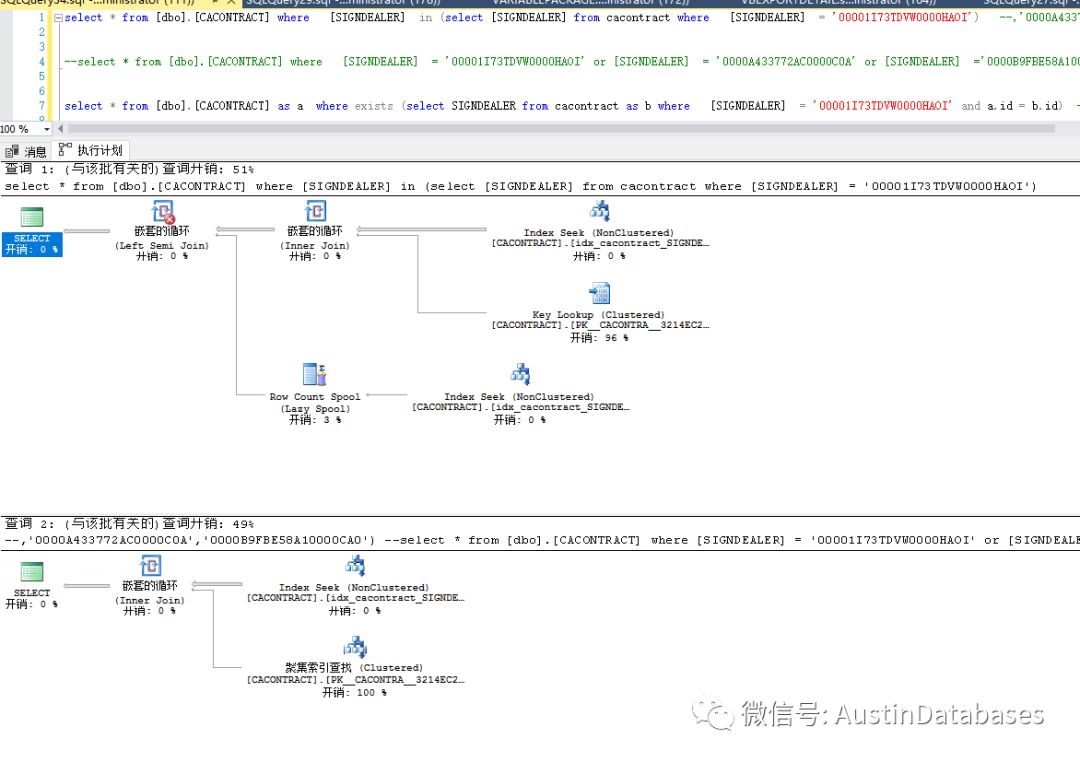 SQL SERVER  SQL 语句优化的示例分析