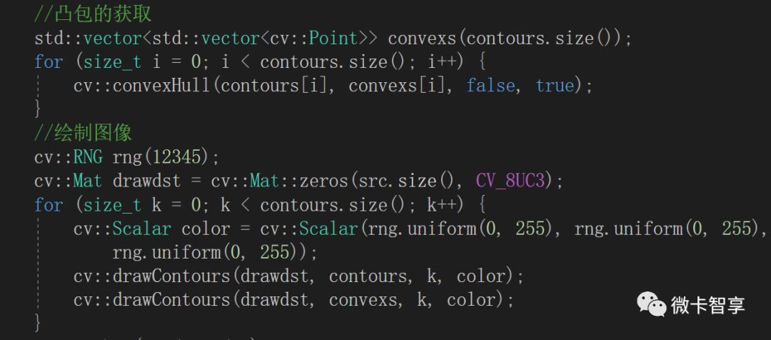 C++ OpenCV如何实现凸包检测