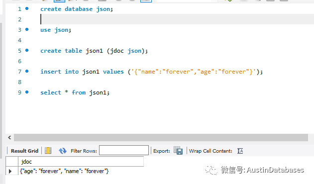 MYSQL JSON的用法介绍