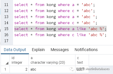 SQL SERVER 空格的坑”以及PostgreSQL類似的坑如何避開