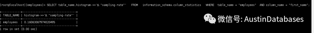 MYSQL 8 Histogram statistics 直方图是什么样的