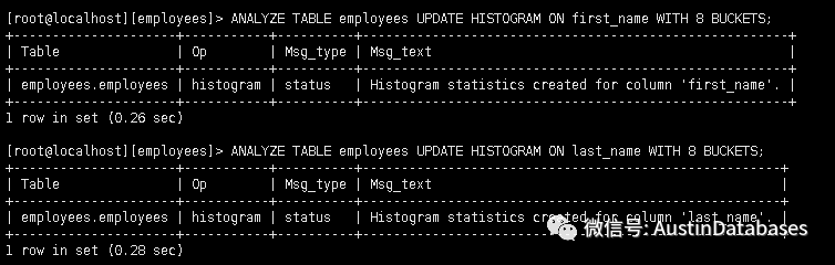 MYSQL 8 Histogram statistics 直方图是什么样的