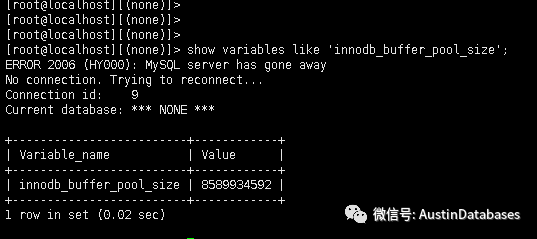 MYSQL 8如何定住你的set variables