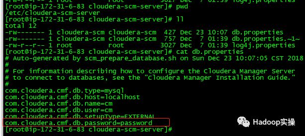 如何对Cloudera  Manager的数据库密码进行脱敏